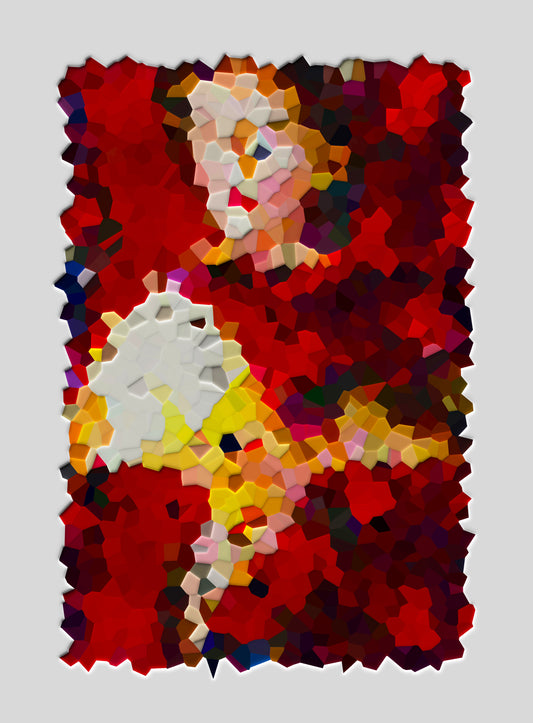 The Imaginary Portrait #108 - Mother & Child (Red)